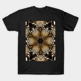 Brown and Gold Kaleidoscope T-Shirt